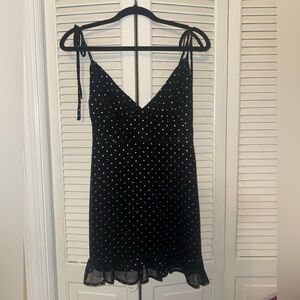 Black Dress with silver stars